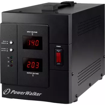 Bluewalker PowerWalker AVR 3000/SIV - Automatyczna regulacja napięcia - AC 230 V - 2400 Watt - 3000 VA - 2 gniazda wyjściowe (10120307)
