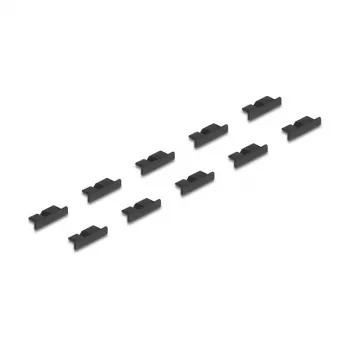 DeLOCK 64243 zaślepka ochronna gniazda USB Micro-B czarna 10 szt.