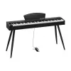 Pianino cyfrowe Kruger & Matz KMDP-45P-BK — wykończenie matowy czarny, ważone klawisze