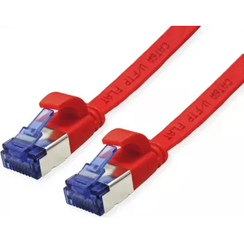 VALUE kabel krosowy Cat.6A (klasa EA) FTP, extra-Flat, czerwony, 1 m (21.99.2121)