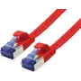 VALUE kabel krosowy Cat.6A (klasa EA) FTP, extra-Flat, czerwony, 1 m (21.99.2121)