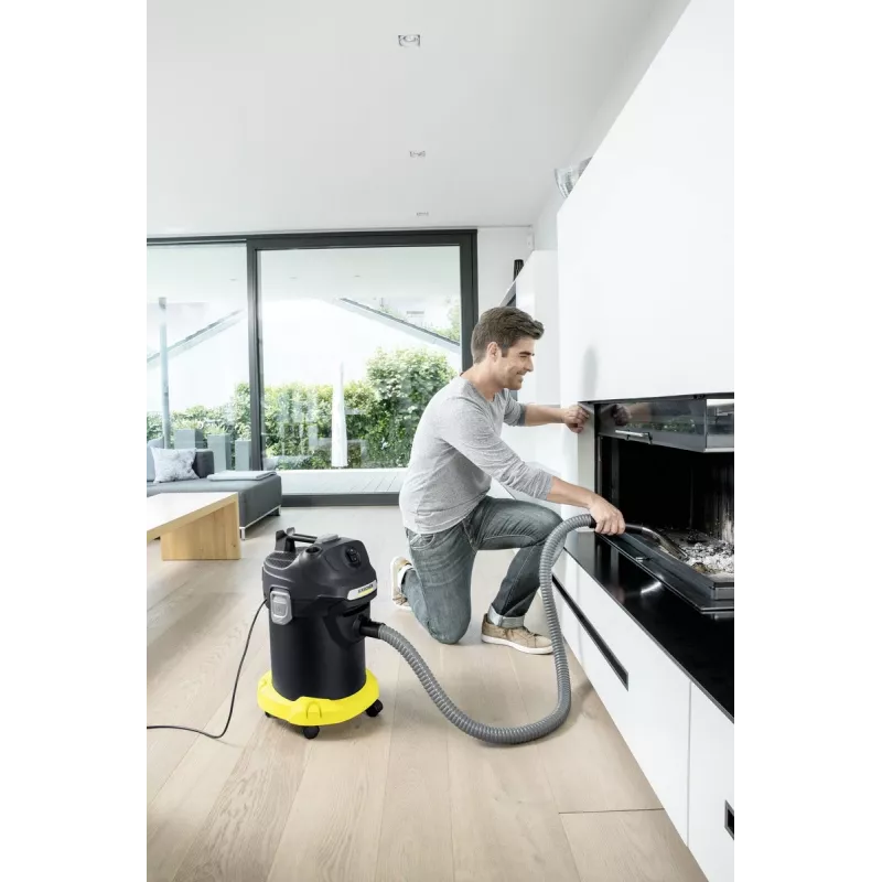 Odkurzacz do popiołu Karcher AD 4 Premium — 17 l, 600 W, bezworkowy, wąż metalowy, rura chromowana