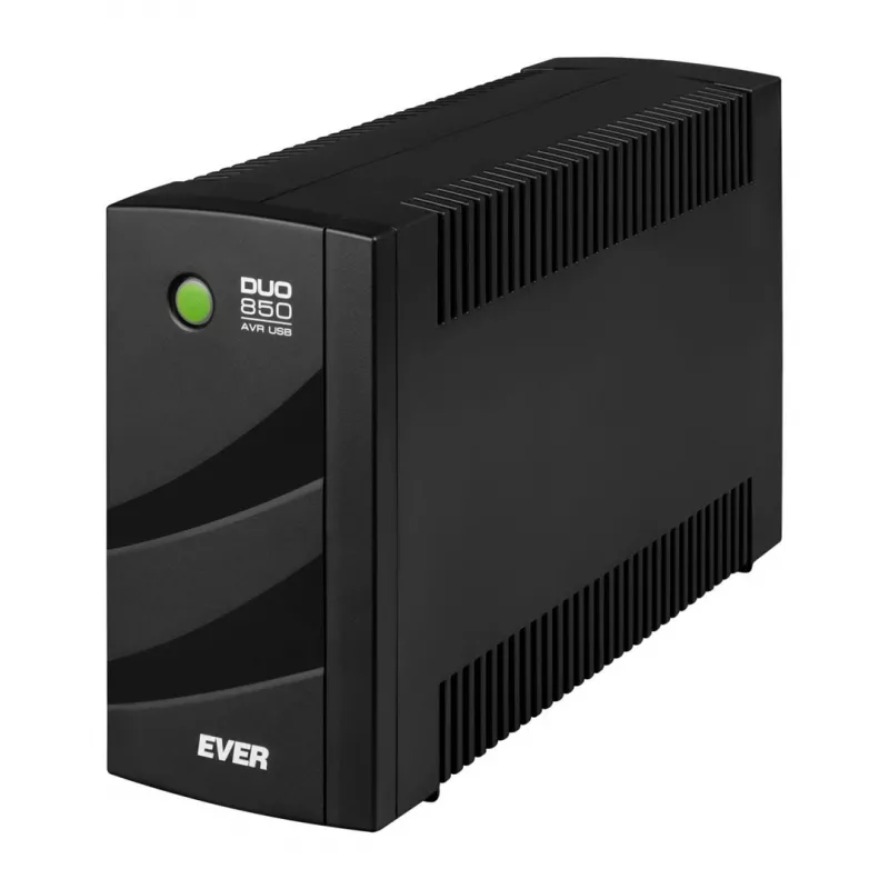 UPS EVER Ever Duo 850 PL T/DAVRTO-000K85/01 850VA Line-Interactive, 550W, AVR, 3 gniazda AC, 12V 2×5Ah, Tower