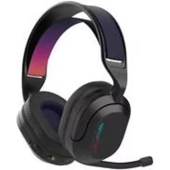 Jlab Nightfall Bezprzewodowy zestaw słuchawkowy do gier Czarny Podwójne połączenia bezprzewodowe przez USB lub Bluetooth, obrotowy mikrofon, do 70 godz. pracy na baterii