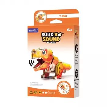 Puzzle 3D MierEdu Build and Listen - Tyranozaur Rex