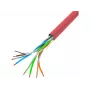 Kabel sieciowy LANBERG LCU5-10CC-0305-R U/UTP Cat5e 305 m Czerwony CCA PVC