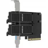 Karta adaptera PCIe icybox MB312M4P-B — 2× M.2 NVMe na PCIe 4.0 x8 (bifurkacja)