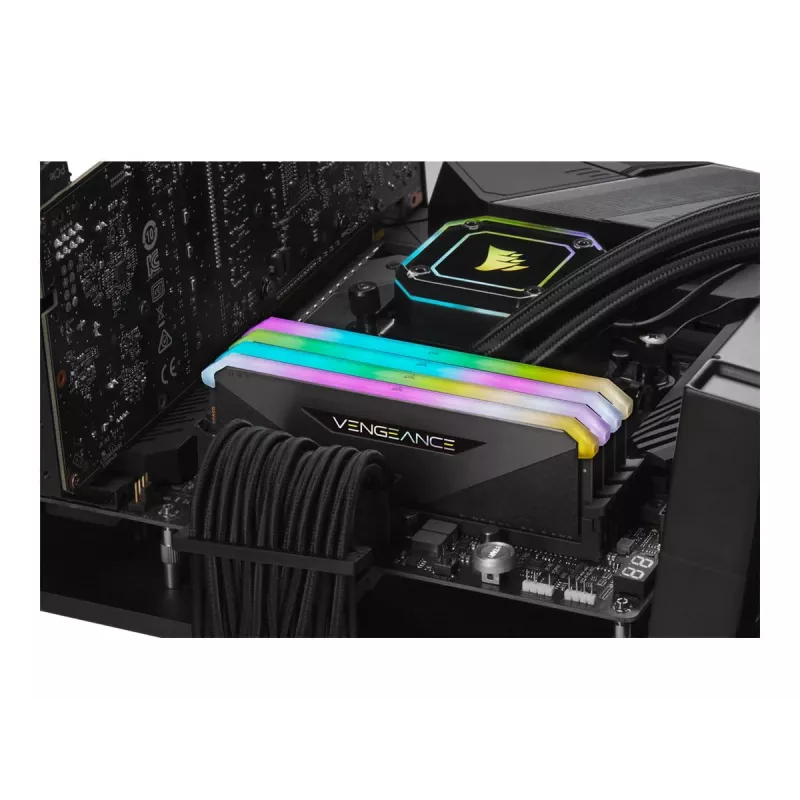 DIMM 32 GB DDR4-3200 2x 16 GB dual kit black CMN32GX4M2Z3200C16 Vengeance RGB RT INTEL XMP