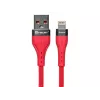 Kabel USB A-Lightning 1m Czerwony