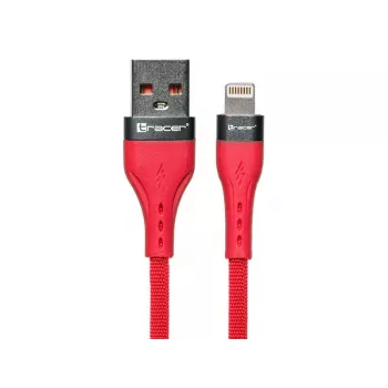 Kabel USB A-Lightning 1m Czerwony