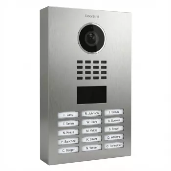 Wideodomofon DoorBird D2103V, 720p, kąt widzenia 140°x100°, dioda IR, stal nierdzewna, IP65, 10/100 Mbit/s