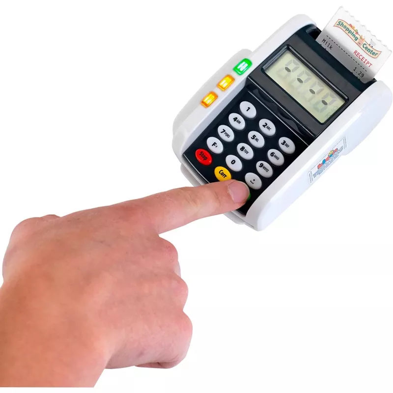 Terminal POS ze światłem i dźwiękiem, zabawka do odgrywania ról