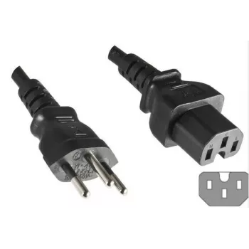 Microconnect PE160518 kabel zasilający Czarny 1,8 m wtyczka C15