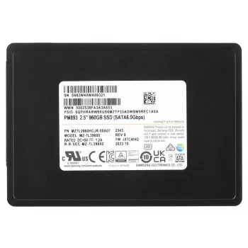 Samsung MZ7L3960HCJR-00A07 wewnętrzny dysk półprzewodnikowy 960 GB 2.5 cala Serial ATA III TLC