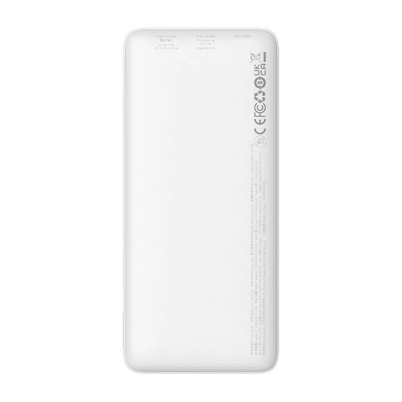 Powerbank litowo-polimerowy Baseus Airpow 10000 mAh 20 W Biały
