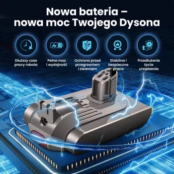 Bateria do odkurzacza Dyson V11 25,2 V