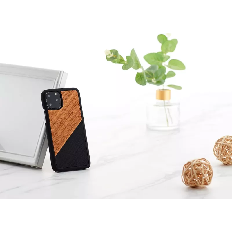 Etui na smartfona man and wood dla iPhone 11 Pro — western Czarny