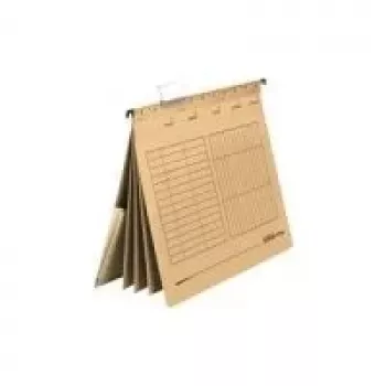 Herlitz wieszak na akta A4 10843860 — brązowy karton, format A4, Błękitny Anioł