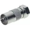 Adapter ShiverPeaks 85321 — przejściówka z gniazda IEC (żeńskie) na wtyk F (męski) do sprzętu TV i RF