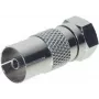 Adapter ShiverPeaks 85321 — przejściówka z gniazda IEC (żeńskie) na wtyk F (męski) do sprzętu TV i RF