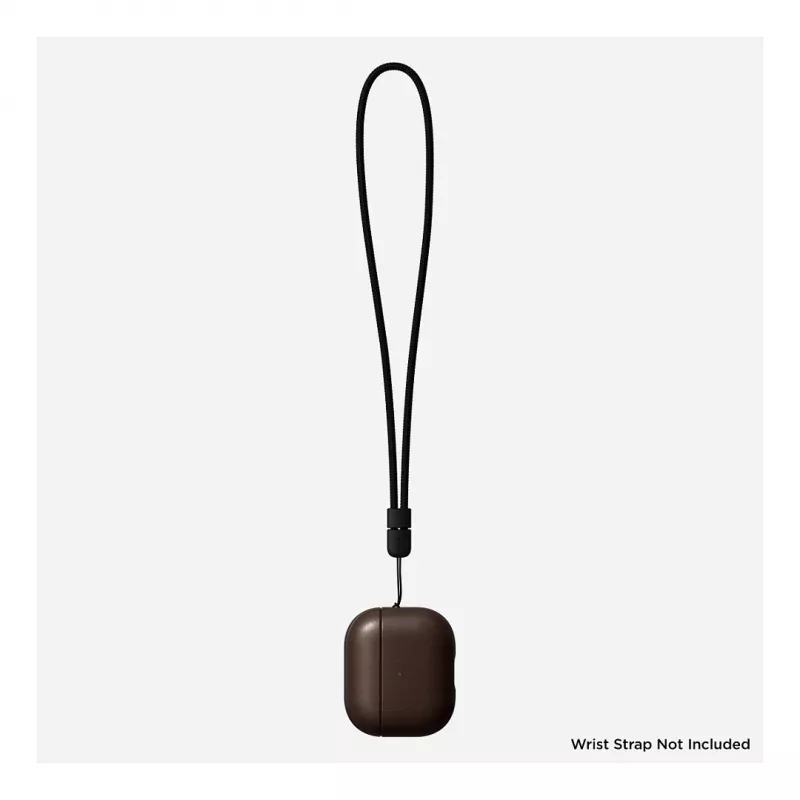 Skórzane etui Nomad V3 Rustic Brown do AirPods — ochronny pokrowiec skórzany na etui ładujące AirPods