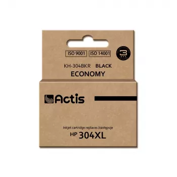 Kompatybilny wkład atramentowy ACTIS KH-304BKR do HP 304XL, Czarny tusz pigmentowy, Wysoka wydajność (XL), 20 ml