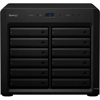 Obudowa HDD/SSD Synology DX1222 12 napędów 192 TB czarna