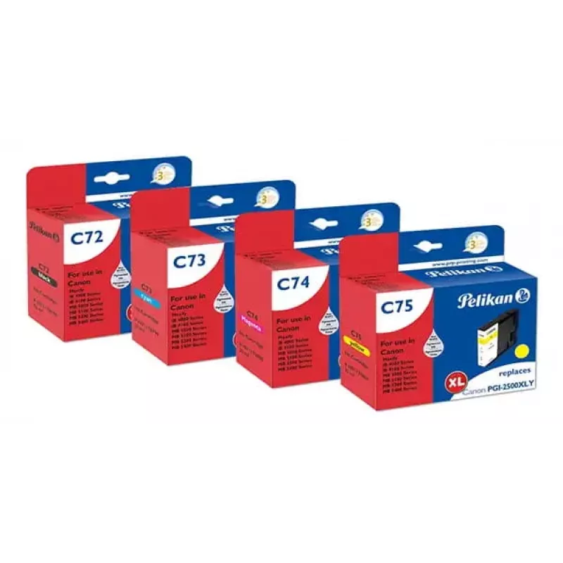 Pelikan Tinte fuer Canon PGI2500 BKCMY Gelb 4950680