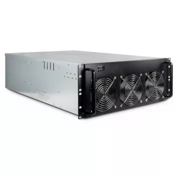 Obudowa komputerowa Inter-Tech 88887236 Rack Czarna, Szara
