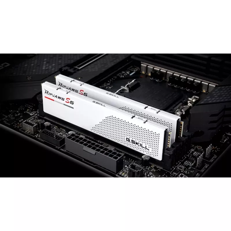 DIMM 96 GB DDR5-6000 (2x 48 GB) Dual-Kit, pamięć biała, F5-6000J3036F48GX2-RS5W, Ripjaws S5, INTEL XMP