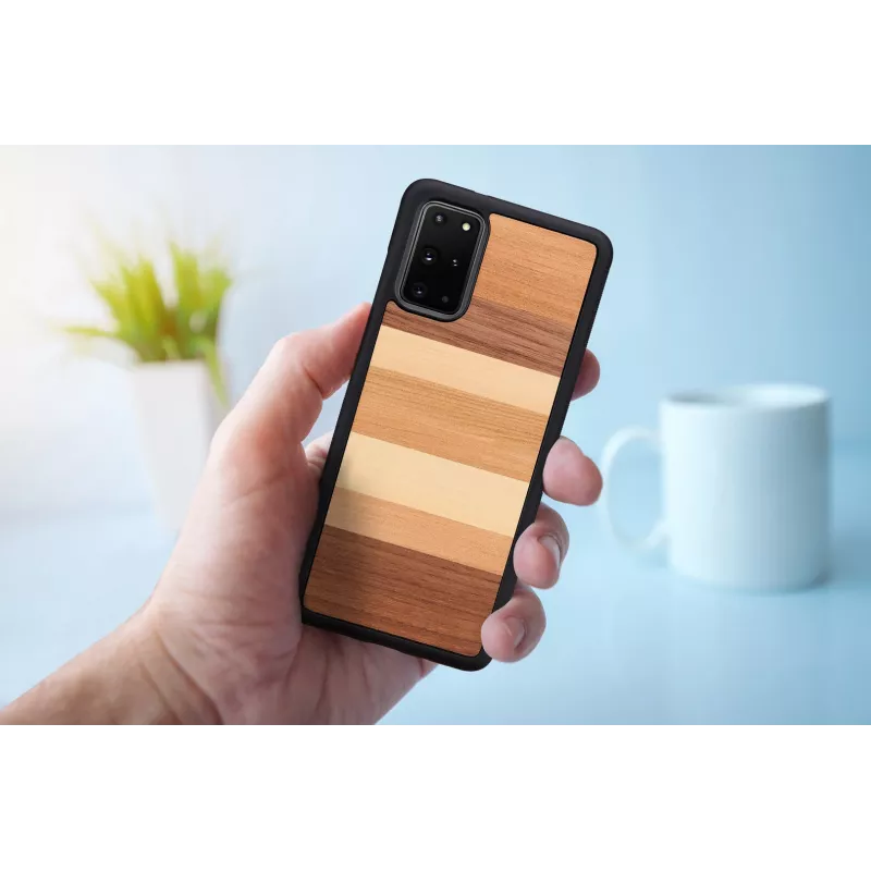 Ochronne etui na telefon od man and wood do Samsunga Galaxy S20+ — czarne