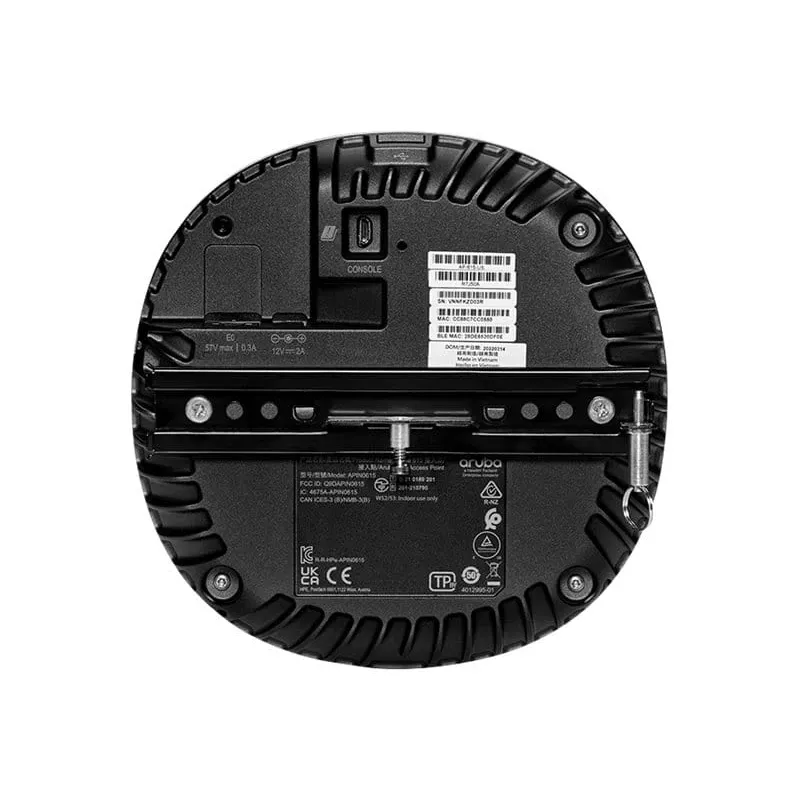 HPE - Aruba AP-615 (RW) - Campus - Punkt dostępowy - 802.11a/b/g/n/ac/ax (Wi-Fi 6E) 2,4 GHz 5 GHz 6 GHz