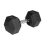 Gumowany hantel żeliwny HEX 20 kg REBEL ACTIVE