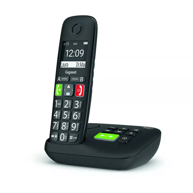 Bezprzewodowy telefon Gigaset E290A z cyfrową automatyczną sekretarką