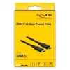 Kabel USB Delock - USB-C (M) na USB-C (M) - USB4 / Thunderbolt 3 / DisplayPort - 20 V - 5 A - 80 cm - obsługa Power Delivery 3.0, obsługa 8K 60 Hz (7680 x 4320)