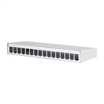 METZ CONNECT BTR E-DAT modul - Installationskasten Netzwerkoberfläche - Pure White, RAL 9010 - 16 Ports (130861-1602-E)