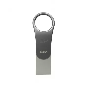 Silicon Power Mobile C80 Pamięć USB 64 GB USB Type-A / USB Type-C 3.0 (3.1 Gen 1) Tytanowa
