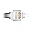 adapter kablowya DeLOCK USB Type-A na szeregowy RS-232 RJ12 z ochroną ESD 2 m czarny