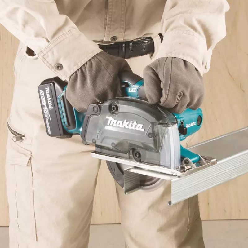 Makita DCS552RTJ przenośna pilarka tarczowa 13,6 cm Czarna, miętowy kolor 3600 RPM