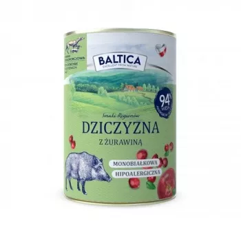 BALTICA regionalne smaki Jeleń z żurawiną - karma mokra dla psa - 400g
