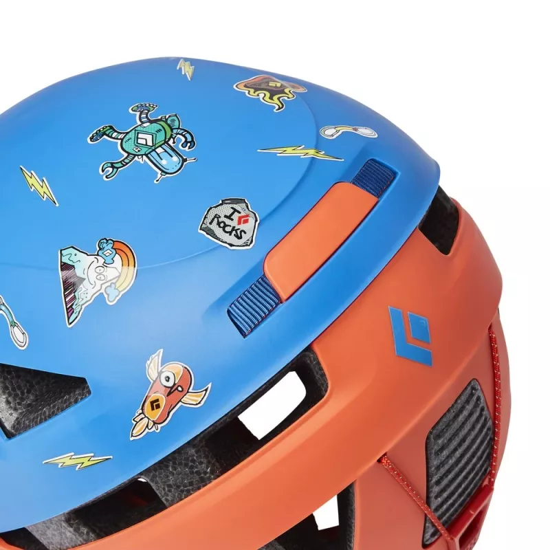 Kask wspinaczkowy dla dzieci Czarny Diamond Capitan Kid's - niebieski/persimmon