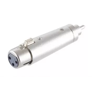 Microconnect XLRFG adapter kablowy symetryczny XLR (3-pin) RCA Srebrny