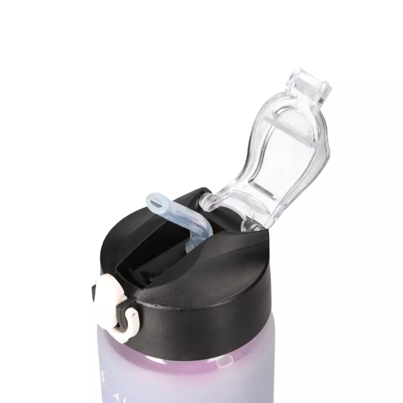 Zestaw motywacyjnych butelek na wodę Extralink 3W1 różowo-czarny 2000ML+900ML+300ML