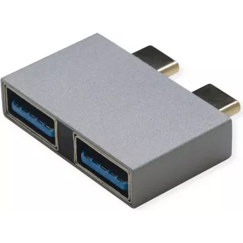 ROLINE USB3.2Gen1 Adptr. 2x C - A ST/BU - Adapter - cyfrowy/dane (12.03.2947)