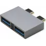 ROLINE USB3.2Gen1 Adptr. 2x C - A ST/BU - Adapter - cyfrowy/dane (12.03.2947)