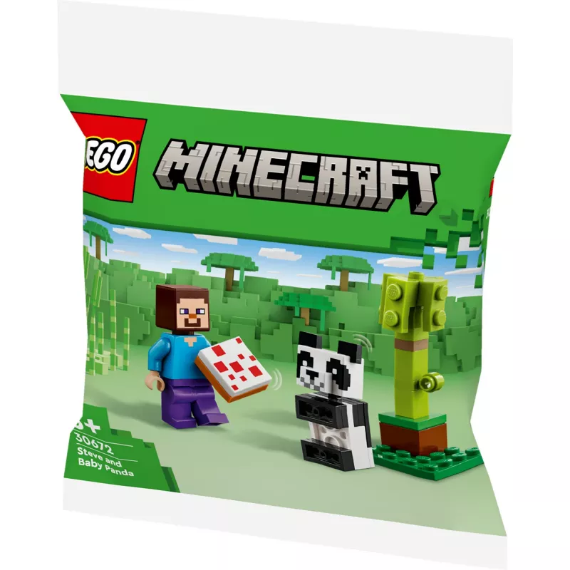 LEGO Minecraft Steve i mała panda 30672 Polybag