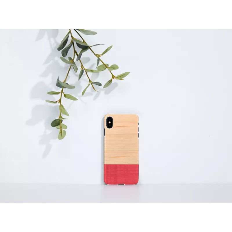 etui na smartfona man and wood dla iPhone XS Max — biały miss match