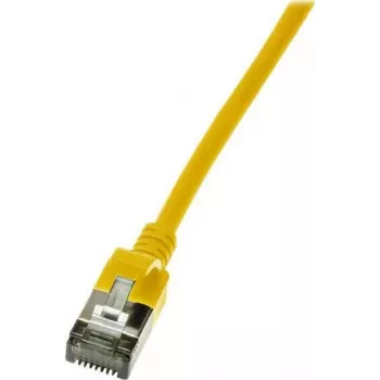 Kabel sieciowy LogiLink cienki U/FTP CQ9027S RJ-45 Cat6a 0.5m Żółty
