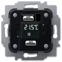Siłownik ogrzewania Busch-Jaeger 6224/2.0, podtynkowy, 24 V, LCD, 71×71×30 mm