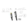 LogiLink USB kabel USB 3.2 Gen 2 CUA0105 0.5m USB C Czarny Szary